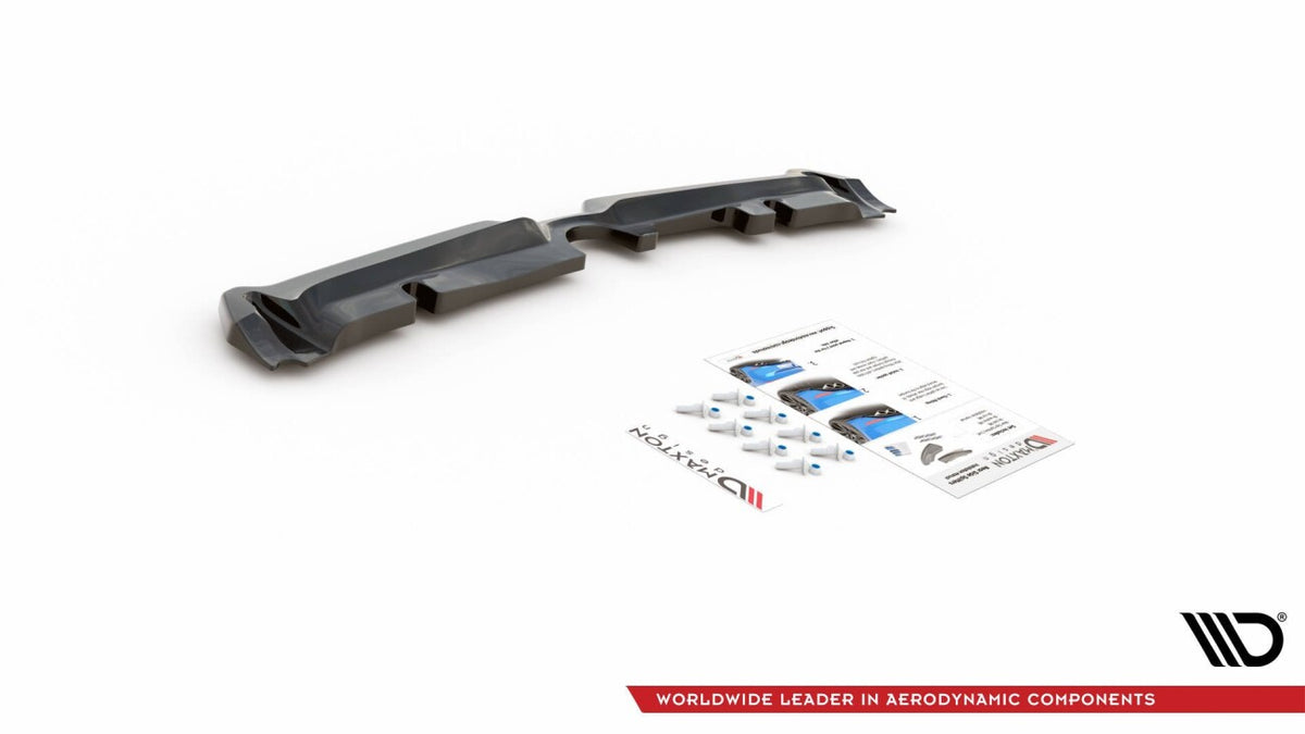 Diffusor Heckansatz passend für Mini Countryman Mk2 F60 JCW schwarz Hochglanz