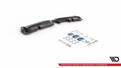 Diffusor Heckansatz passend für Mini Countryman Mk2 F60 JCW schwarz Hochglanz