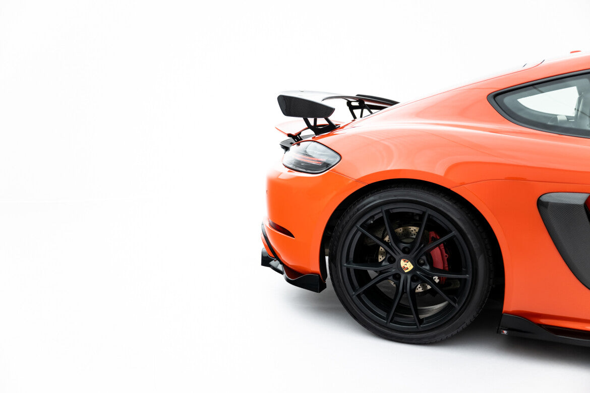 Diffusor Heckansatz passend für Porsche 718 Cayman GTS 982c schwarz Hochglanz