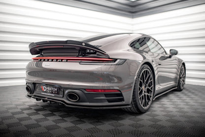 Diffusor Heckansatz passend für Porsche 911 Carrera 4S 992 schwarz Hochglanz