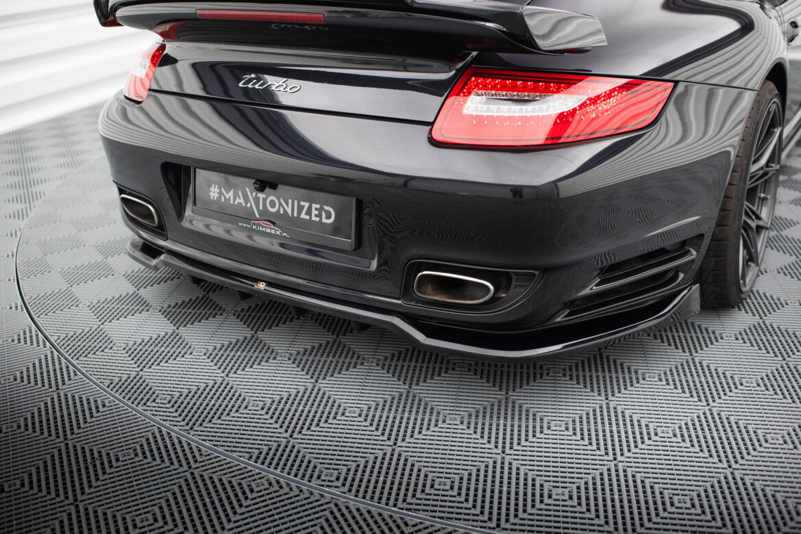 Diffusor Heckansatz passend für Porsche 911 Turbo 997 schwarz Hochglanz