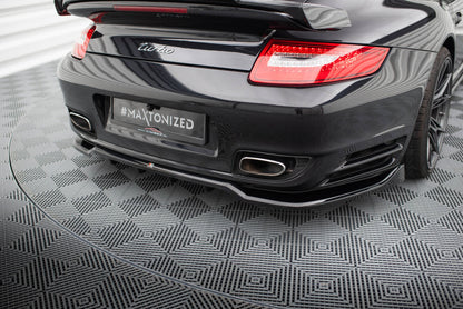 Diffusor Heckansatz passend für Porsche 911 Turbo 997 schwarz Hochglanz
