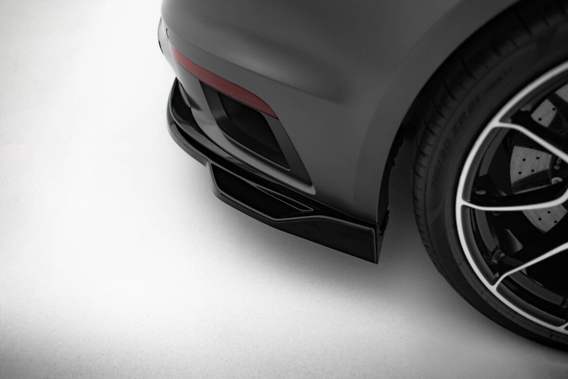 Diffusor Heckansatz passend für Porsche 911 Turbo S Sport Package 992 schwarz Hochglanz