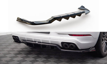 Diffusor Heckansatz passend für Porsche Cayenne Coupe / SUV Mk3 schwarz Hochglanz