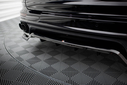 Diffusor Heckansatz passend für Porsche Cayenne Mk2 FL schwarz Hochglanz
