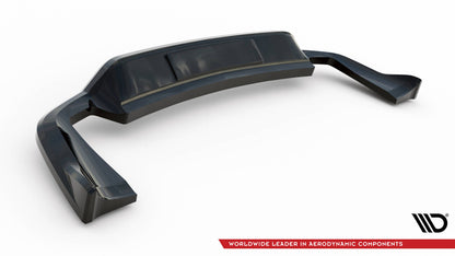 Diffusor Heckansatz passend für Porsche Cayenne Mk2 FL schwarz Hochglanz