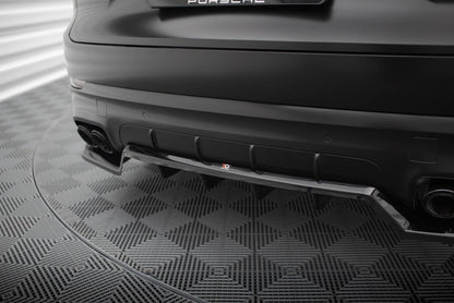 Diffusor Heckansatz passend für Porsche Cayenne Sport Design Mk3 schwarz Hochglanz
