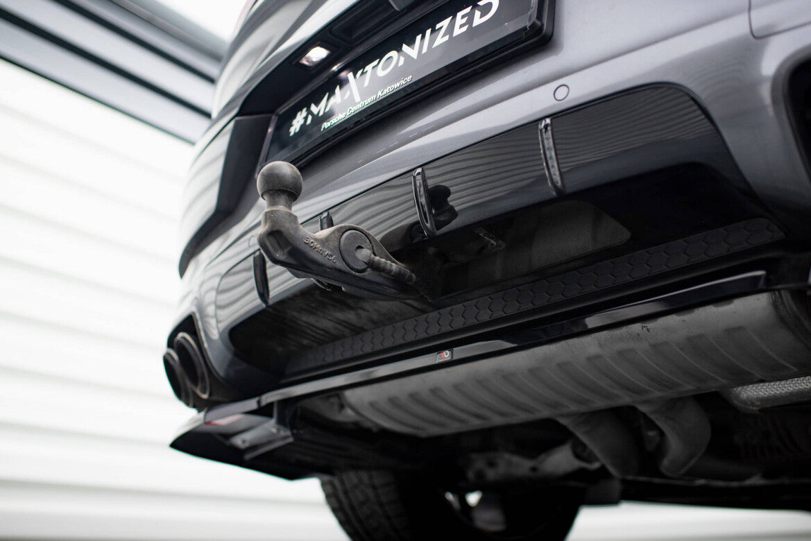 Diffusor Heckansatz passend für Porsche Cayenne SUV / Coupe Mk3 FL schwarz Hochglanz