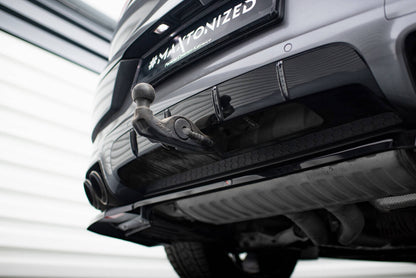 Diffusor Heckansatz passend für Porsche Cayenne SUV / Coupe Mk3 FL schwarz Hochglanz