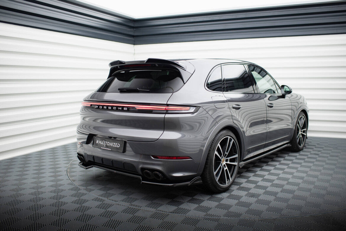 Diffusor Heckansatz passend für Porsche Cayenne SUV / Coupe Mk3 FL schwarz Hochglanz