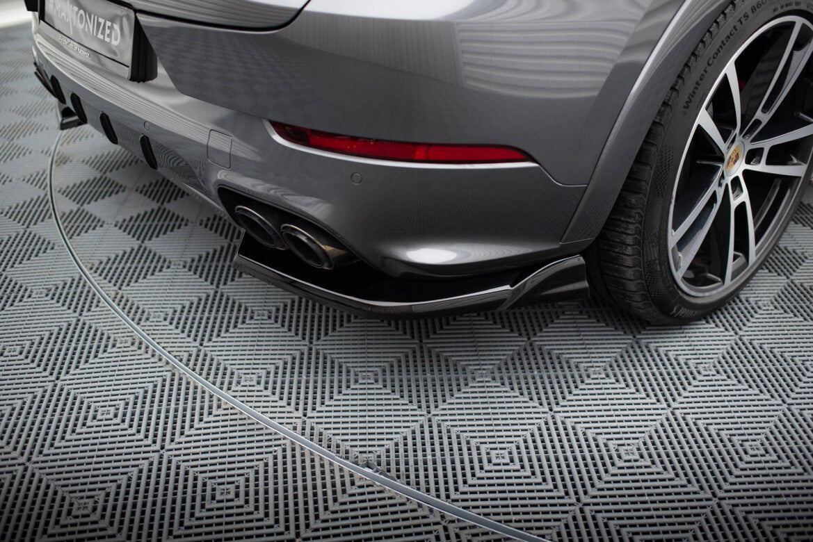 Diffusor Heckansatz passend für Porsche Cayenne SUV / Coupe Mk3 FL schwarz Hochglanz