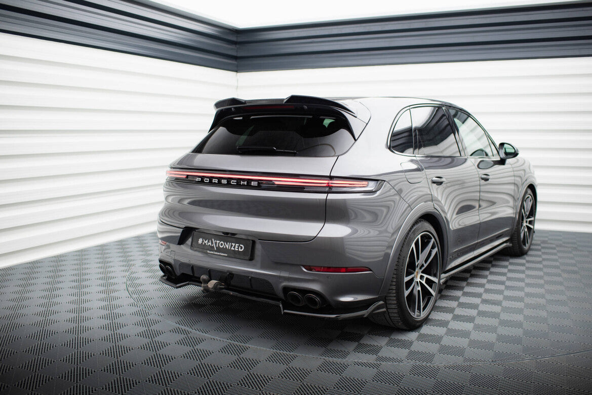 Diffusor Heckansatz passend für Porsche Cayenne SUV / Coupe Mk3 FL schwarz Hochglanz