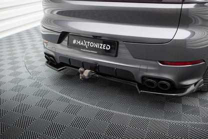Diffusor Heckansatz passend für Porsche Cayenne SUV / Coupe Mk3 FL schwarz Hochglanz