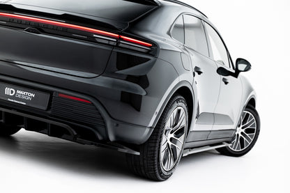 Diffusor Heckansatz passend für Porsche Macan EV Mk1 schwarz Hochglanz