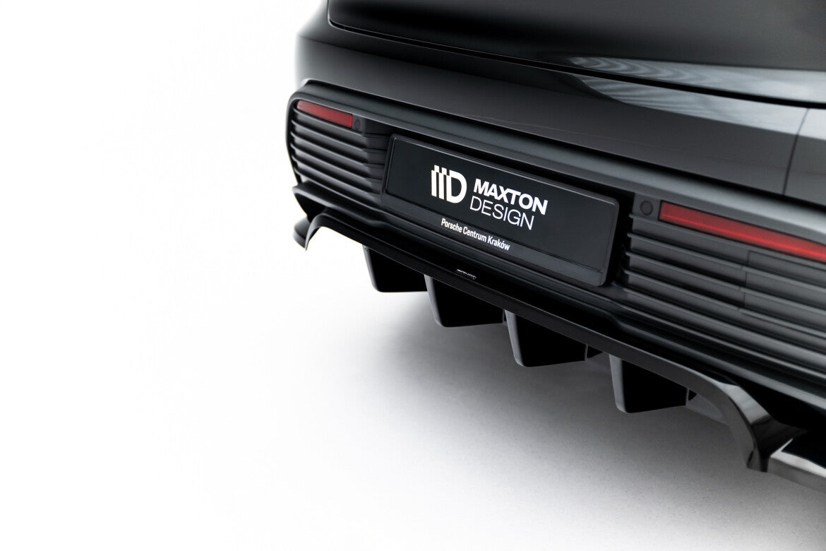 Diffusor Heckansatz passend für Porsche Macan EV Mk1 schwarz Hochglanz