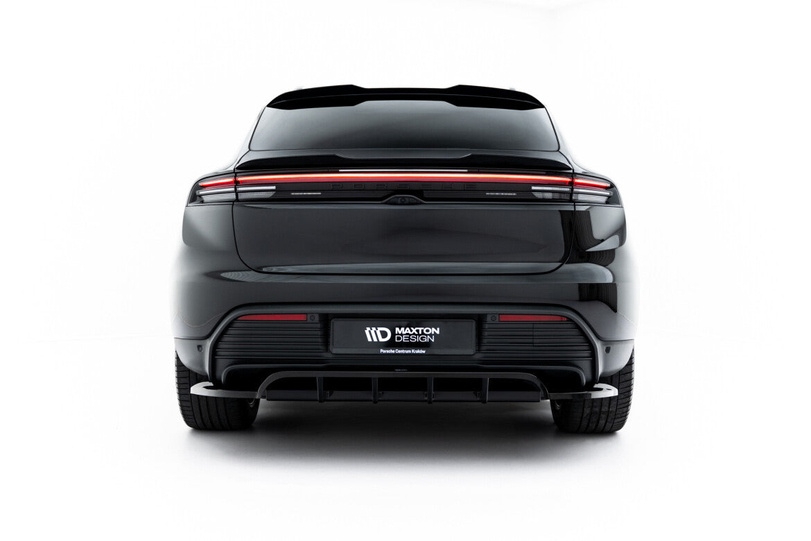 Diffusor Heckansatz passend für Porsche Macan EV Mk1 schwarz Hochglanz