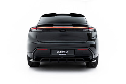 Diffusor Heckansatz passend für Porsche Macan EV Mk1 schwarz Hochglanz