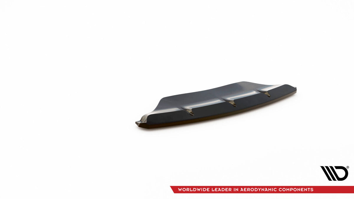Diffusor Heckansatz passend für Porsche Macan Mk1 schwarz Hochglanz
