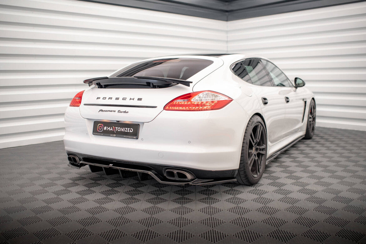Diffusor Heckansatz passend für Porsche Panamera Turbo 970 schwarz Hochglanz