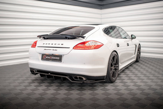 Diffusor Heckansatz passend für Porsche Panamera Turbo 970 schwarz Hochglanz