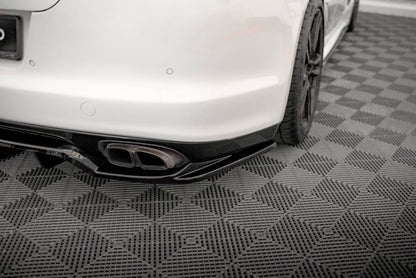 Diffusor Heckansatz passend für Porsche Panamera Turbo 970 schwarz Hochglanz