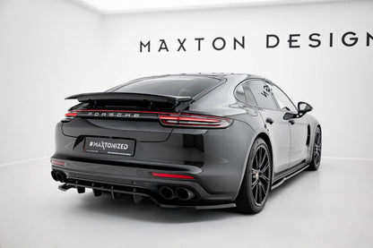 Diffusor Heckansatz passend für Porsche Panamera Turbo S E-Hybrid / Panamera E-Hybrid / Panamera 4S 971 schwarz Hochglanz