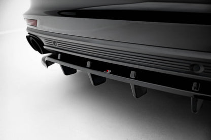 Diffusor Heckansatz passend für Porsche Panamera Turbo S E-Hybrid / Panamera E-Hybrid / Panamera 4S 971 schwarz Hochglanz