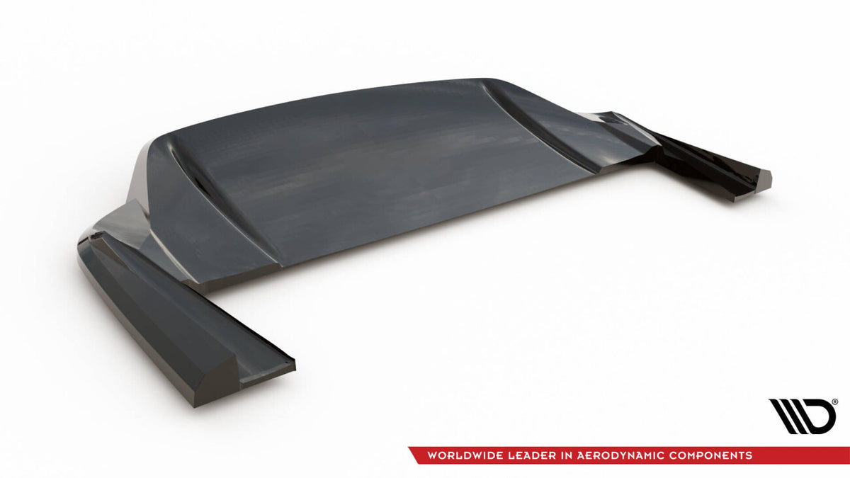 Diffusor Heckansatz passend für Porsche Taycan / Taycan 4 / Taycan 4S / Taycan GTS Mk1 schwarz Hochglanz