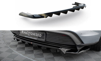 Diffusor Heckansatz passend für Porsche Taycan / Taycan 4 / Taycan 4S / Taycan GTS Mk1 schwarz Hochglanz