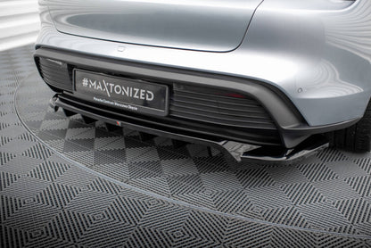 Diffusor Heckansatz passend für Porsche Taycan / Taycan 4 / Taycan 4S / Taycan GTS Mk1 schwarz Hochglanz