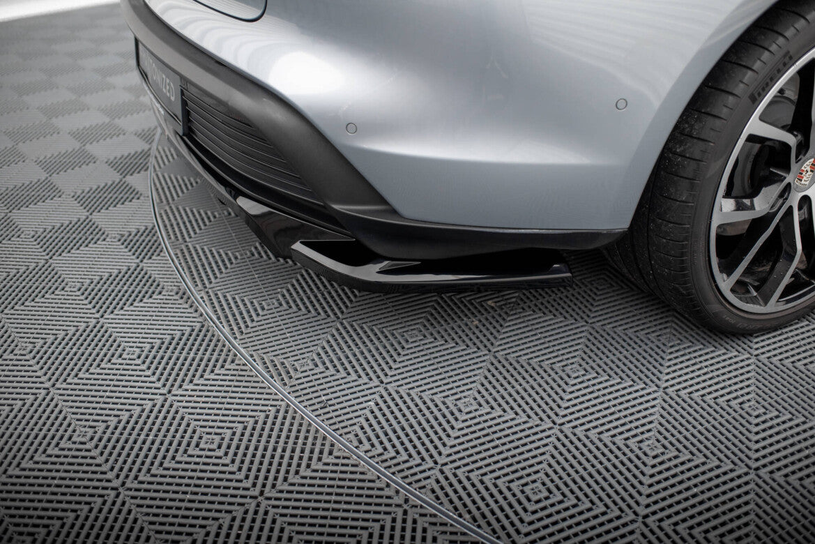 Diffusor Heckansatz passend für Porsche Taycan / Taycan 4 / Taycan 4S / Taycan GTS Mk1 schwarz Hochglanz