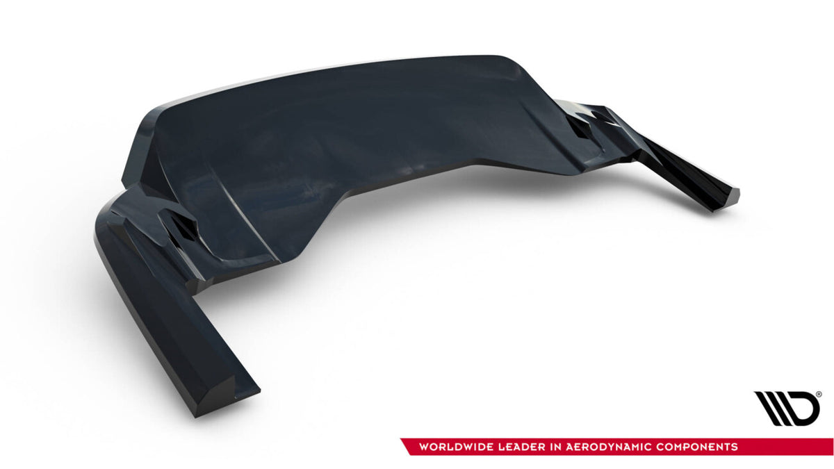 Diffusor Heckansatz passend für Porsche Taycan Turbo S Mk1 schwarz Hochglanz