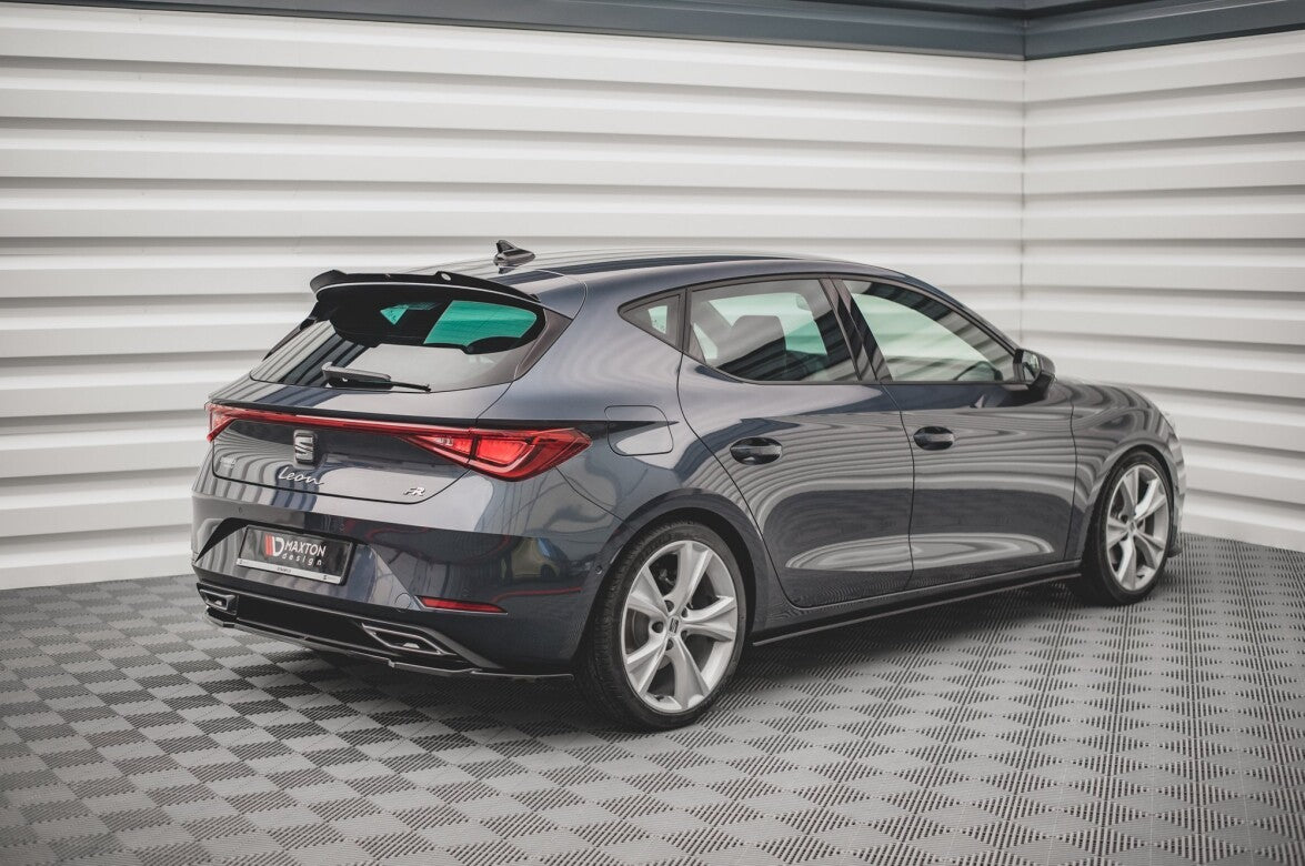Diffusor Heckansatz passend für Seat Leon FR Hatchback Mk4 schwarz Hochglanz
