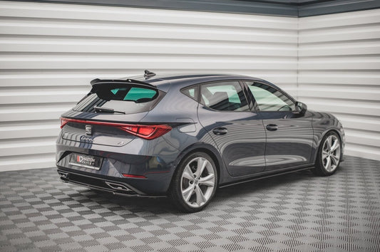 Diffusor Heckansatz passend für Seat Leon FR Hatchback Mk4 schwarz Hochglanz