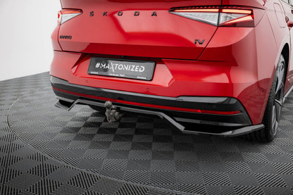 Diffusor Heckansatz passend für Skoda Enyaq Coupe iV RS schwarz Hochglanz