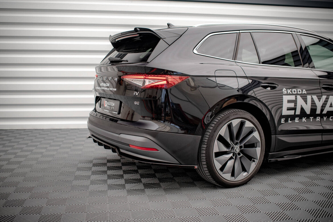 Diffusor Heckansatz passend für Skoda Enyaq iV Carbon Look