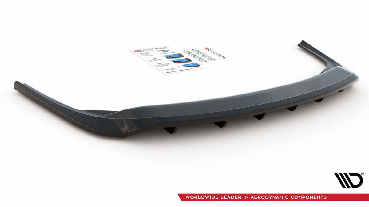 Diffusor Heckansatz passend für Skoda Fabia Combi Mk3 FL schwarz Hochglanz