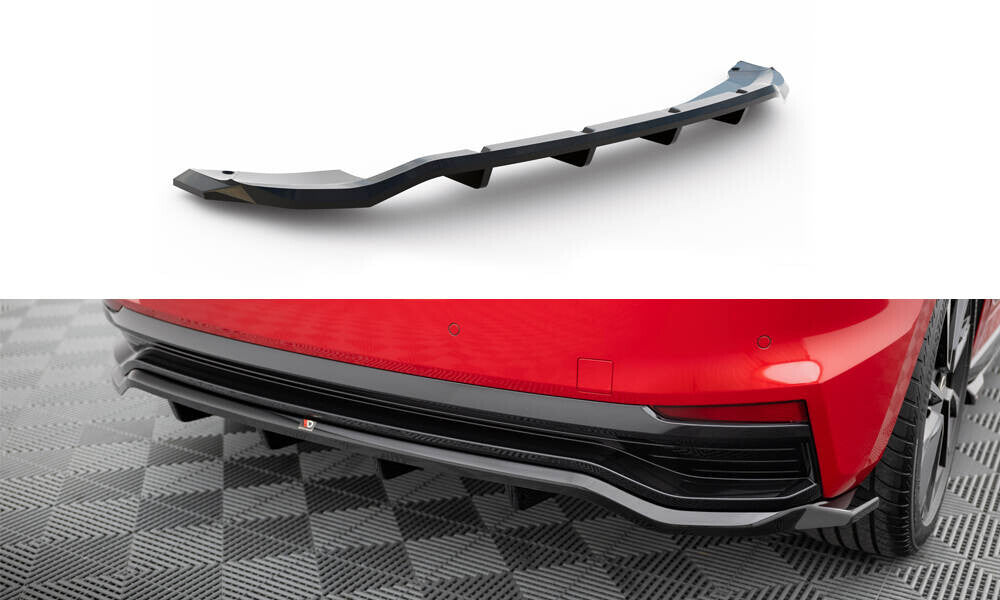 Diffusor Heckansatz passend für Skoda Fabia Monte Carlo Mk4 schwarz Hochglanz