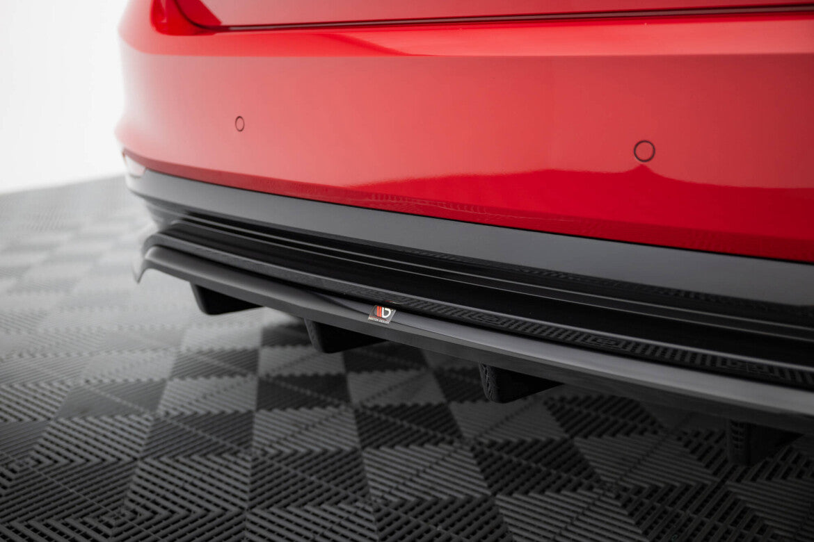 Diffusor Heckansatz passend für Skoda Fabia Monte Carlo Mk4 schwarz Hochglanz