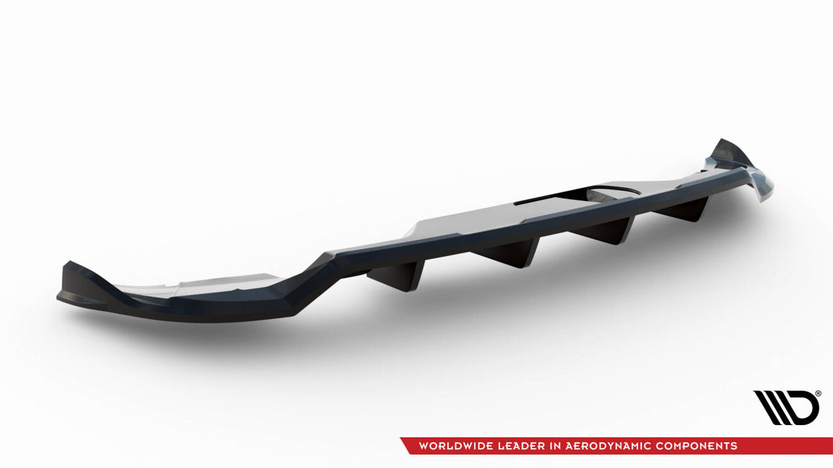 Diffusor Heckansatz passend für Skoda Kamiq Monte Carlo Mk1 FL schwarz Hochglanz