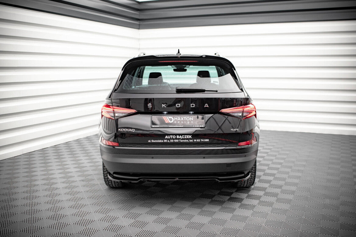 Diffusor Heckansatz passend für Skoda Kodiaq Mk1 FL schwarz Hochglanz