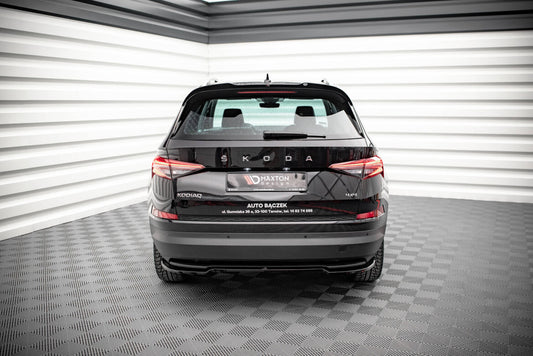 Diffusor Heckansatz passend für Skoda Kodiaq Mk1 FL schwarz Hochglanz