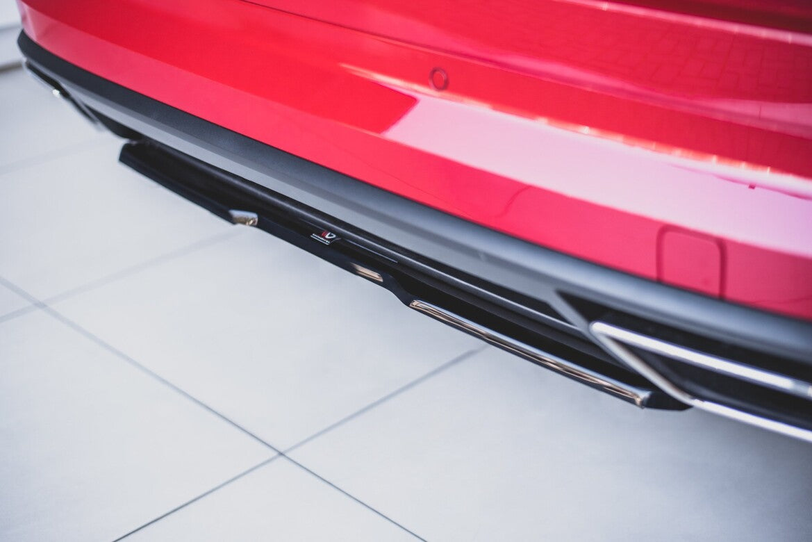 Diffusor Heckansatz passend für Skoda Kodiaq RS Mk1 / Mk1 FL schwarz Hochglanz