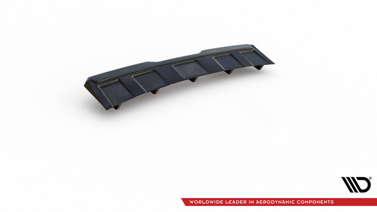 Diffusor Heckansatz passend für Skoda Kodiaq RS Mk1 / Mk1 FL schwarz Hochglanz