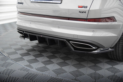 Diffusor Heckansatz passend für Skoda Kodiaq RS Mk1 / Mk1 FL schwarz Hochglanz