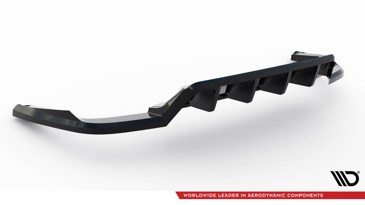 Diffusor Heckansatz passend für Skoda Kodiaq RS Mk1 / Mk1 FL schwarz Hochglanz