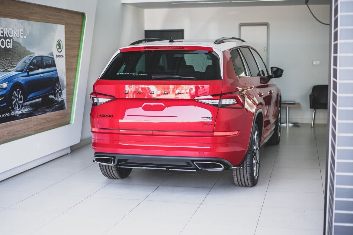 Diffusor Heckansatz passend für Skoda Kodiaq RS Mk1 / Mk1 FL schwarz Hochglanz