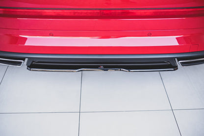 Diffusor Heckansatz passend für Skoda Kodiaq RS Mk1 / Mk1 FL schwarz Hochglanz