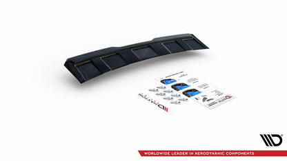 Diffusor Heckansatz passend für Skoda Kodiaq RS Mk1 / Mk1 FL schwarz Hochglanz
