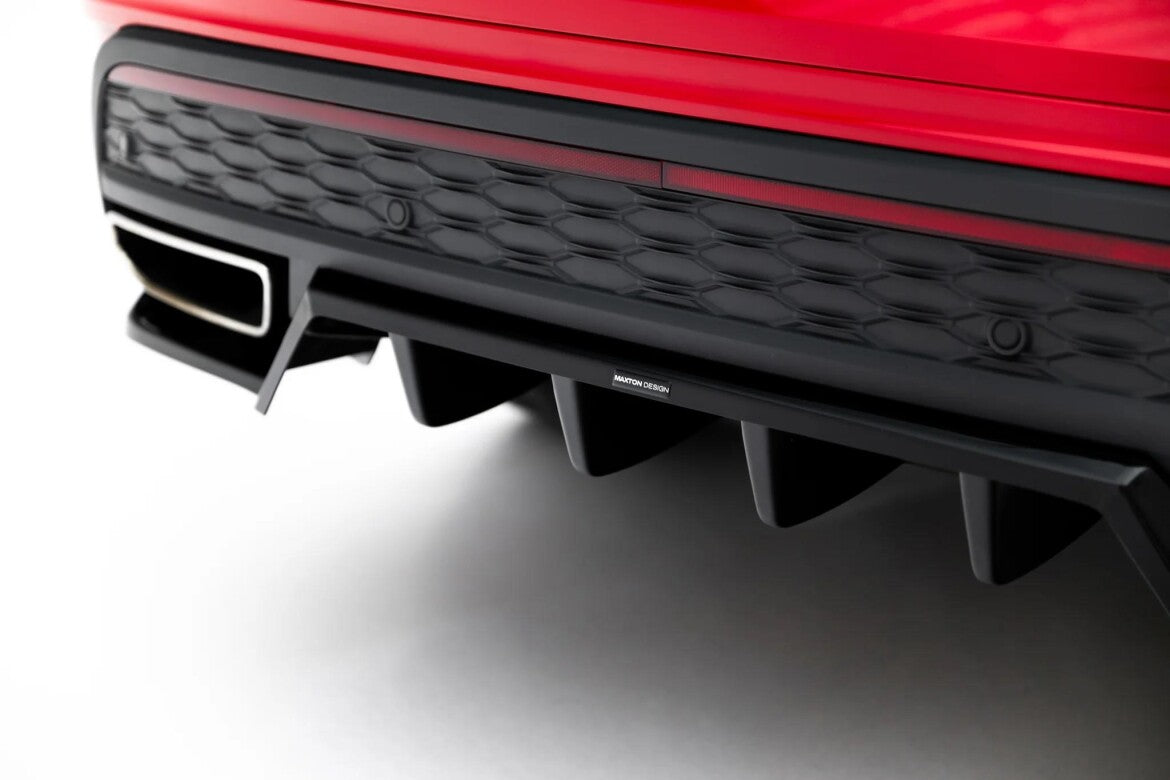 Diffusor Heckansatz passend für Skoda Kodiaq RS Mk2 schwarz Hochglanz